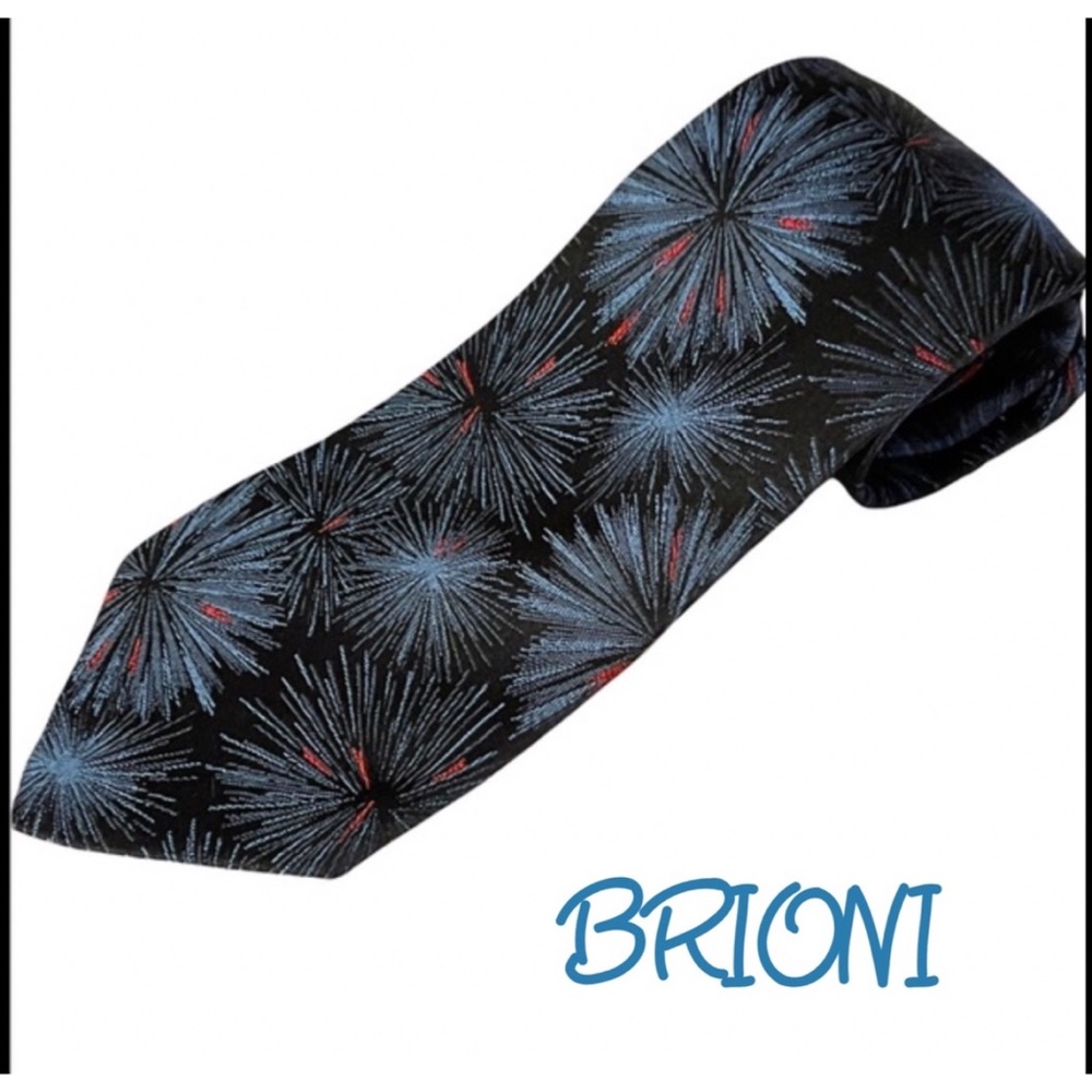 BRIONI Men’s tie 100% silk tie from Italy - Picture 2 of 10